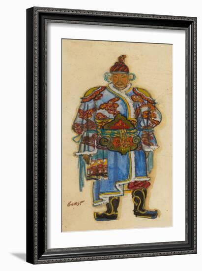 Oriental Costume Design-Léon Bakst-Framed Giclee Print