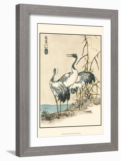 Oriental Crane II-Vision Studio-Framed Art Print