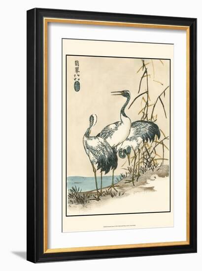 Oriental Crane II-Vision Studio-Framed Art Print