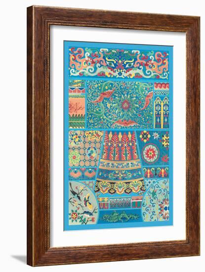 Oriental Design-Racinet-Framed Art Print