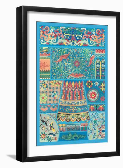 Oriental Design-Racinet-Framed Art Print