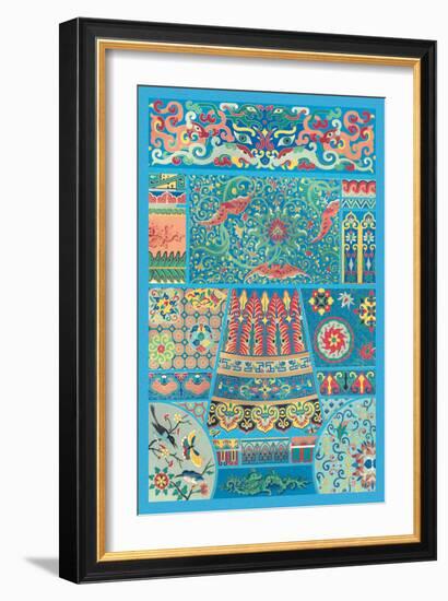 Oriental Design-Racinet-Framed Art Print