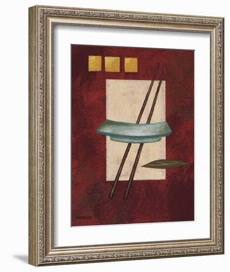 Oriental Dining I-Rita Vindedzis-Framed Giclee Print