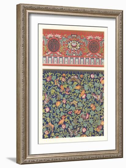Oriental Floral Patterns-null-Framed Art Print