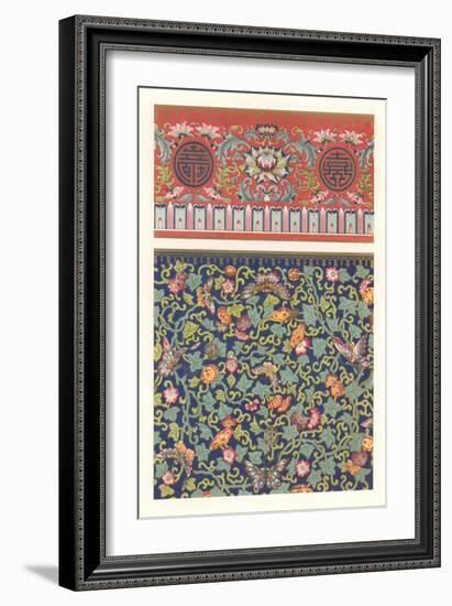 Oriental Floral Patterns-null-Framed Art Print