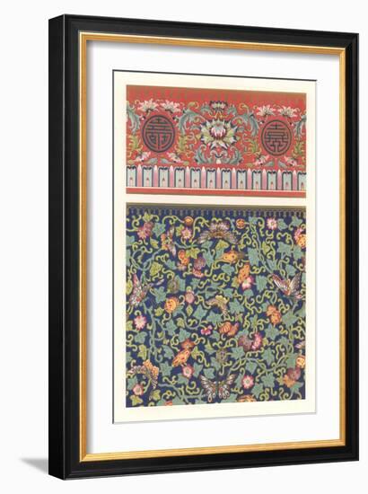 Oriental Floral Patterns-null-Framed Art Print