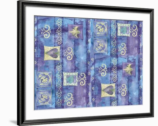 Oriental Hearts-Maria Trad-Framed Giclee Print