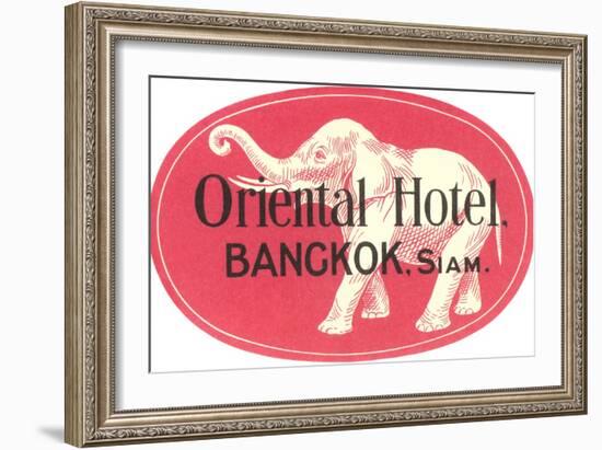 Oriental Hotel, Bangkok, Siam-null-Framed Art Print