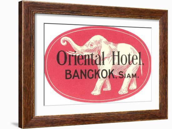 Oriental Hotel, Bangkok, Siam-null-Framed Art Print