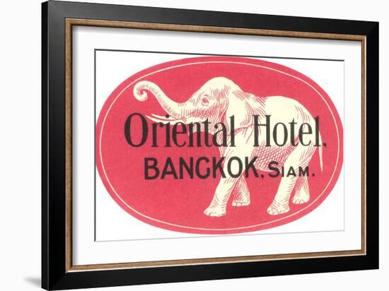 Oriental Hotel, Bangkok, Siam-null-Framed Art Print