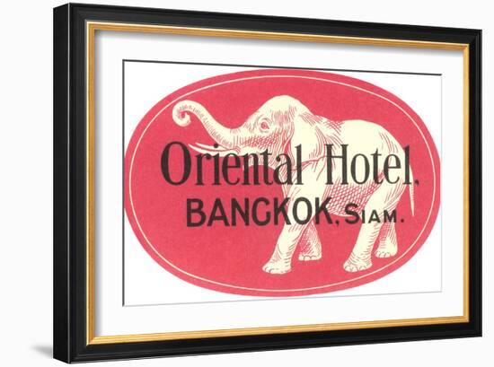 Oriental Hotel, Bangkok, Siam-null-Framed Art Print