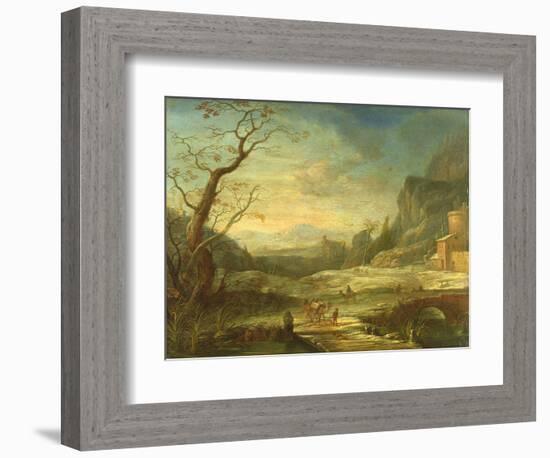 Oriental Landscape-Johann Holst-Framed Giclee Print