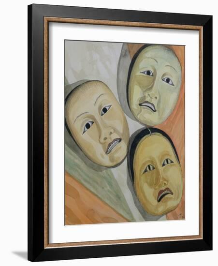 Oriental Masks-Carolyn Hubbard-Ford-Framed Giclee Print