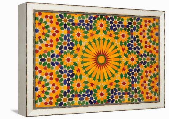 Oriental Mosaic Decoration-p.lange-Framed Stretched Canvas