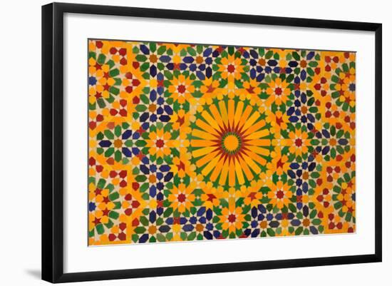 Oriental Mosaic Decoration-p.lange-Framed Premium Giclee Print