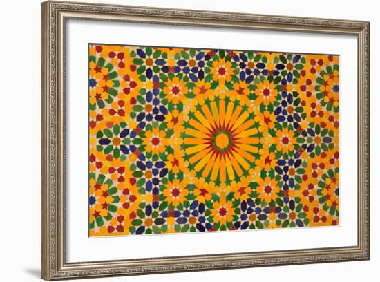 Oriental Mosaic Decoration-p.lange-Framed Art Print