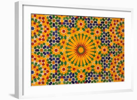 Oriental Mosaic Decoration-p.lange-Framed Art Print