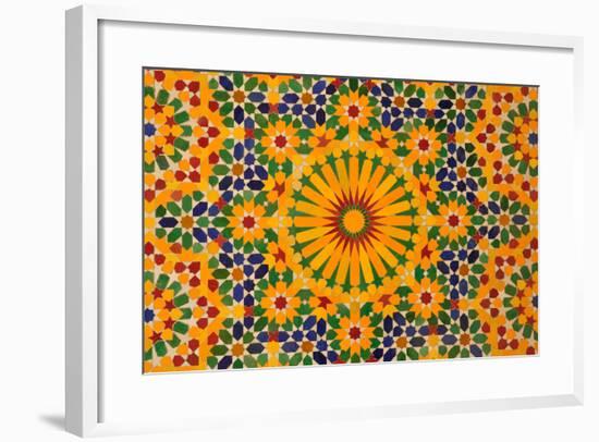 Oriental Mosaic Decoration-p.lange-Framed Art Print