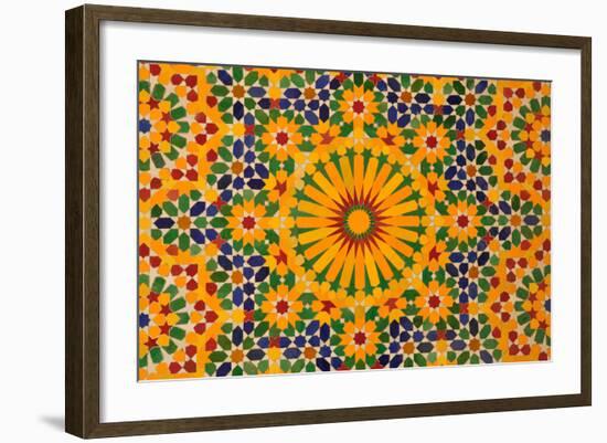 Oriental Mosaic Decoration-p.lange-Framed Art Print