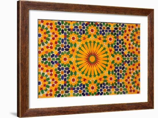 Oriental Mosaic Decoration-p.lange-Framed Art Print