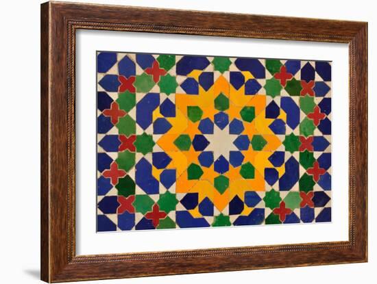 Oriental Mosaic Decoration-p.lange-Framed Art Print