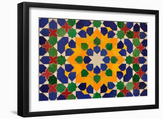 Oriental Mosaic Decoration-p.lange-Framed Art Print