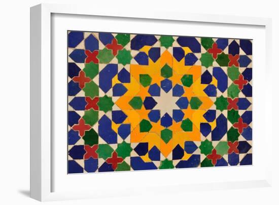 Oriental Mosaic Decoration-p.lange-Framed Art Print