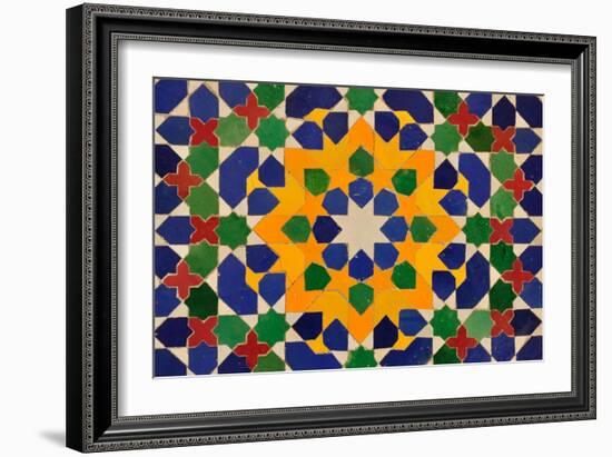 Oriental Mosaic Decoration-p.lange-Framed Art Print