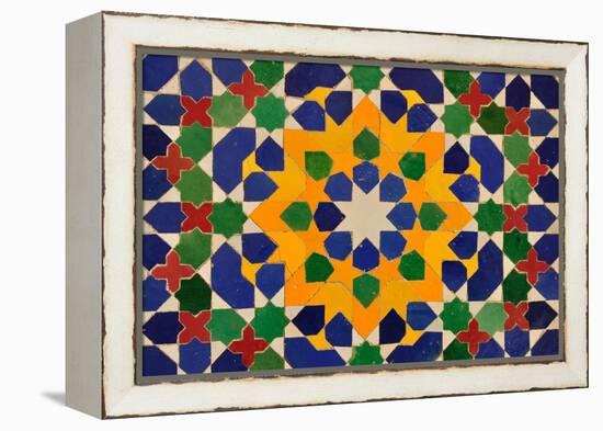 Oriental Mosaic Decoration-p.lange-Framed Stretched Canvas