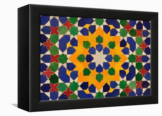 Oriental Mosaic Decoration-p.lange-Framed Stretched Canvas