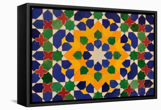 Oriental Mosaic Decoration-p.lange-Framed Stretched Canvas