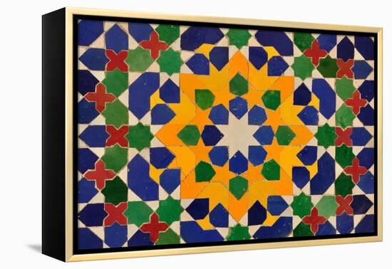 Oriental Mosaic Decoration-p.lange-Framed Stretched Canvas