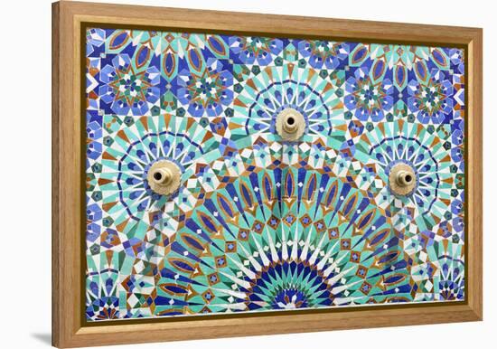 Oriental Mosaic In Morocco-p.lange-Framed Stretched Canvas