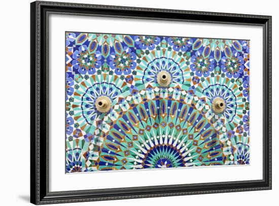 Oriental Mosaic In Morocco-p.lange-Framed Premium Giclee Print