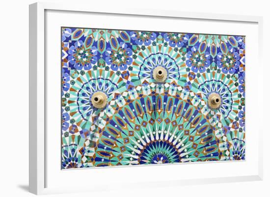 Oriental Mosaic In Morocco-p.lange-Framed Premium Giclee Print