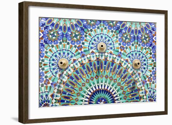 Oriental Mosaic In Morocco-p.lange-Framed Premium Giclee Print