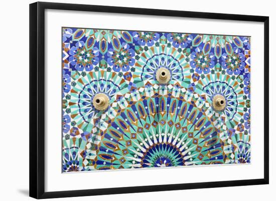 Oriental Mosaic In Morocco-p.lange-Framed Premium Giclee Print