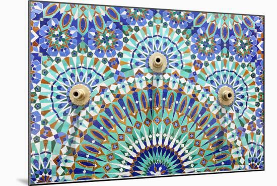 Oriental Mosaic In Morocco-p.lange-Mounted Art Print