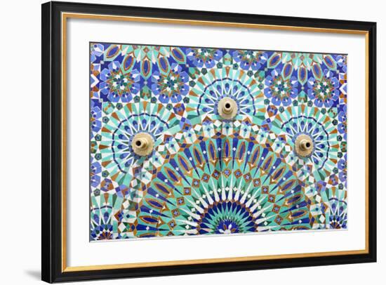 Oriental Mosaic In Morocco-p.lange-Framed Art Print