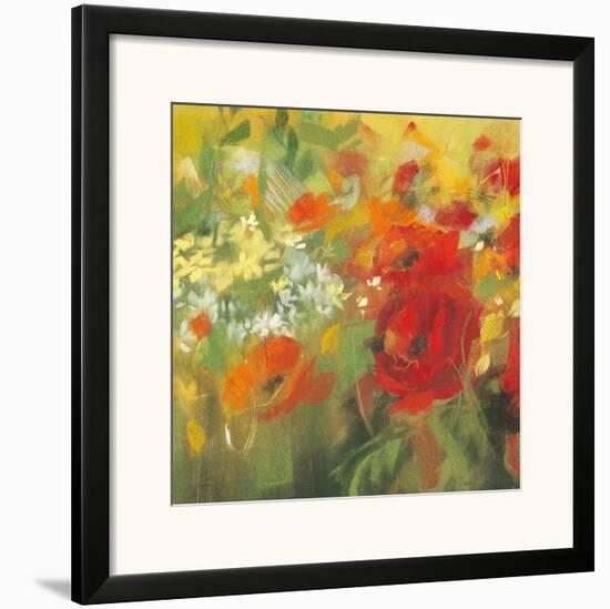 Oriental Poppy Field II-Carol Rowan-Framed Art Print