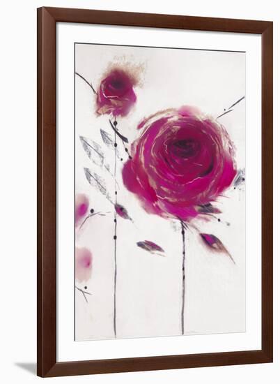 Oriental Rose II-Marilyn Robertson-Framed Art Print