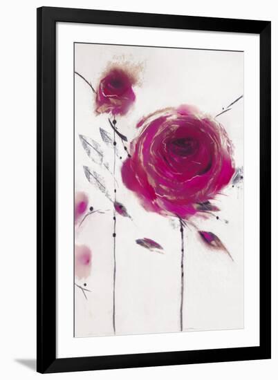 Oriental Rose II-Marilyn Robertson-Framed Art Print