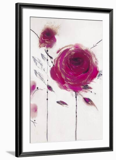 Oriental Rose II-Marilyn Robertson-Framed Art Print