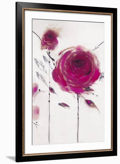 Oriental Rose II-Marilyn Robertson-Framed Art Print