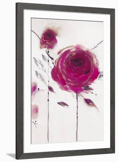 Oriental Rose II-Marilyn Robertson-Framed Art Print