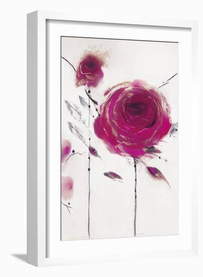 Oriental Rose II-Marilyn Robertson-Framed Giclee Print