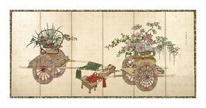 Japanese Screen I-Oriental School-Premium Giclee Print