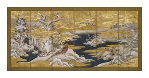 Japanese Screen I-Oriental School-Premium Giclee Print