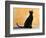 Oriental Shorthair Cat, Black Ebony-Petra Wegner-Framed Photographic Print