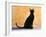 Oriental Shorthair Cat, Black Ebony-Petra Wegner-Framed Photographic Print
